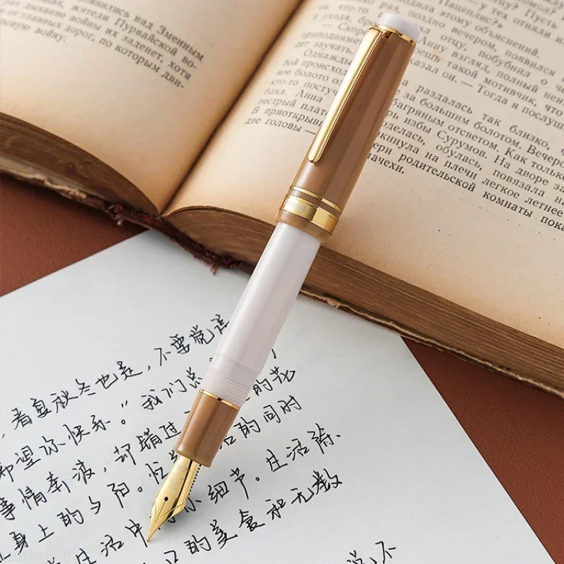 Tramol Cream Fountain Pen Bock N0.6 F 0.5mm Ink Pen High Quality Luxury Business School Stationery Writing Smooth Gift