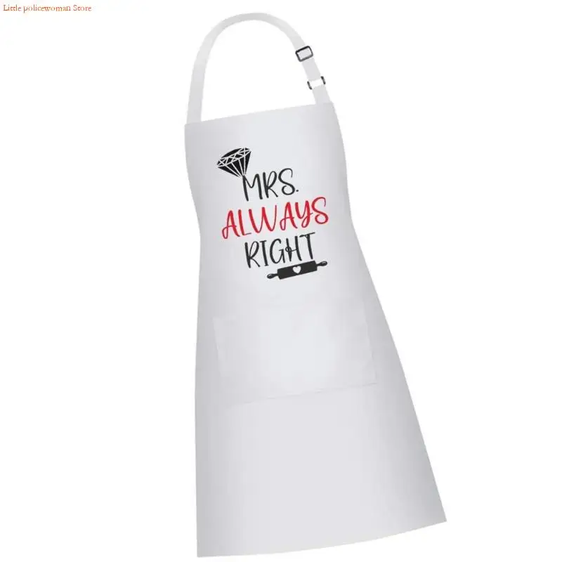 F92D Assormissement couple tabliers en polyester usure Mr & Mme Broidered Design STACTS Ajustins