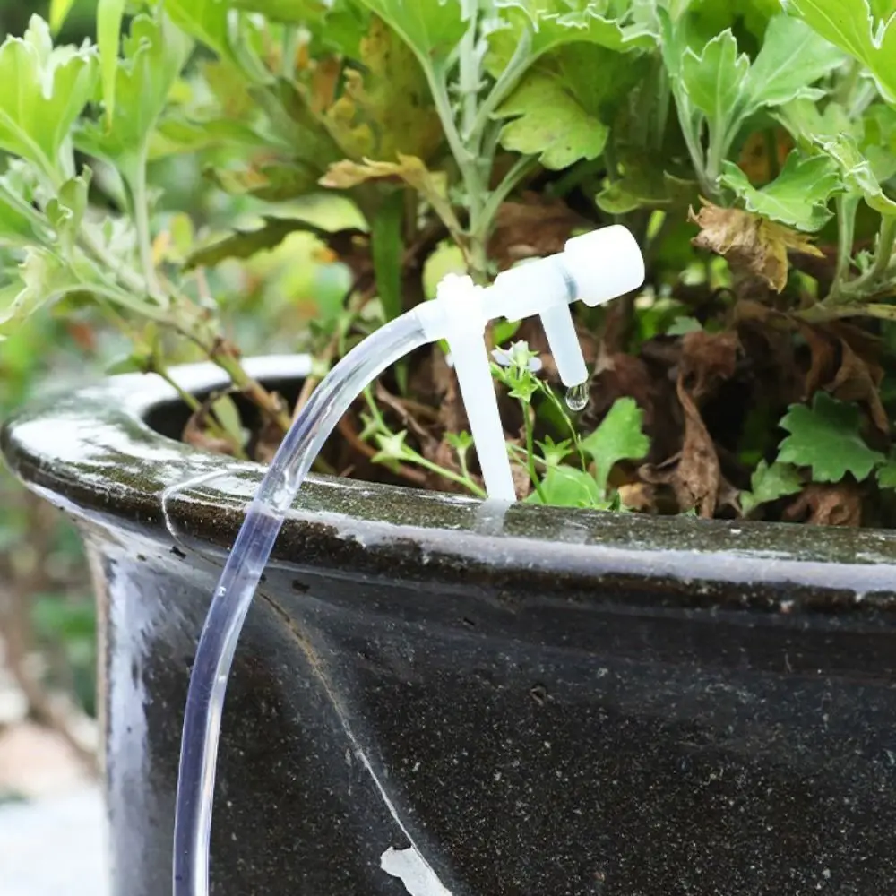 

Greenhouse Garden Drip Irrigation Kit Hose Adjustable Plant Watering System Potted Plant Watering Device with Regulating Valve