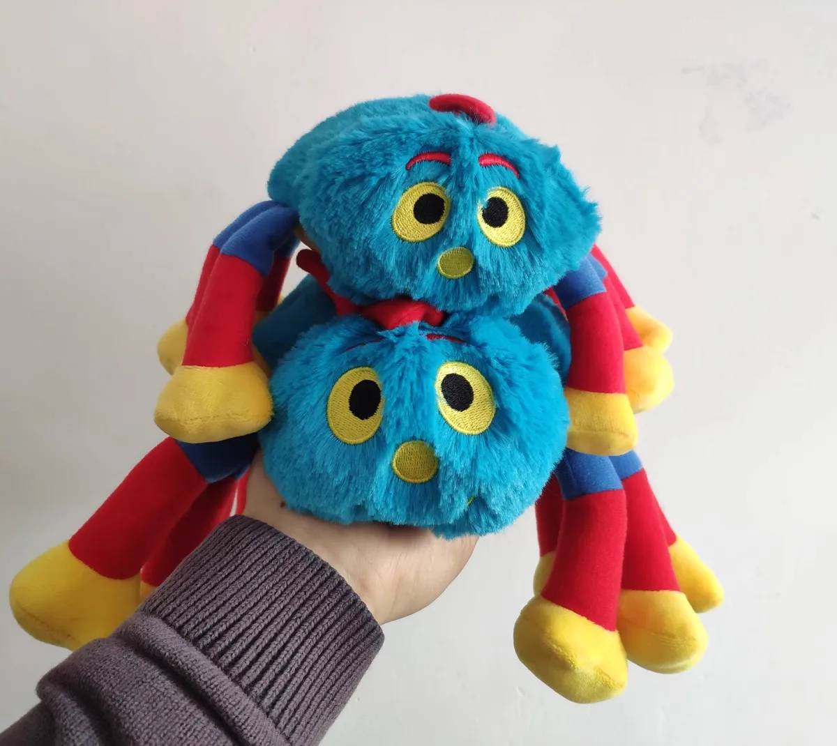 24cm Cute Woolly and Tig Blue Spider Animal Xmas Toy Kawaii Anime Doll Room Ornament Decoration Birthday Xmas Gift For Kids