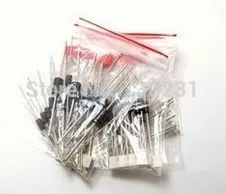 1N4148 1N4007 1N5819 1N5399 1N5408 1N5822 FR107 FR207,8values=100pcs,Electronic Components Package,Diode Assorted Kit