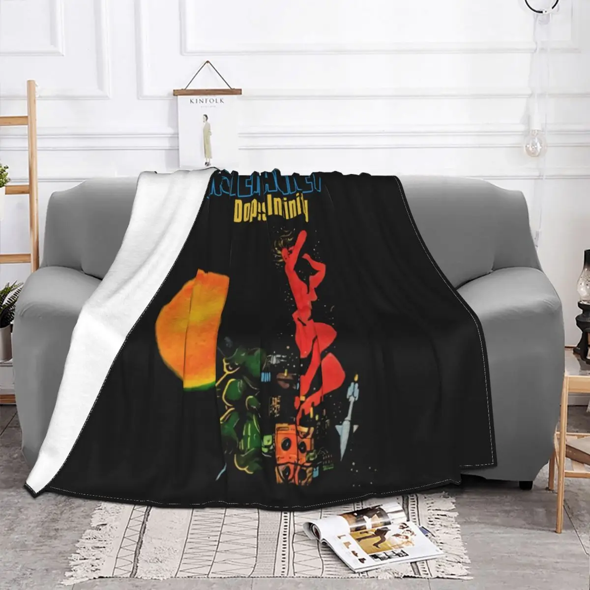 Monster Magnet 2012 Rare Dopes To Infinity Tour Nebula Kyuss Qotsa M Vintage Throw Blanket