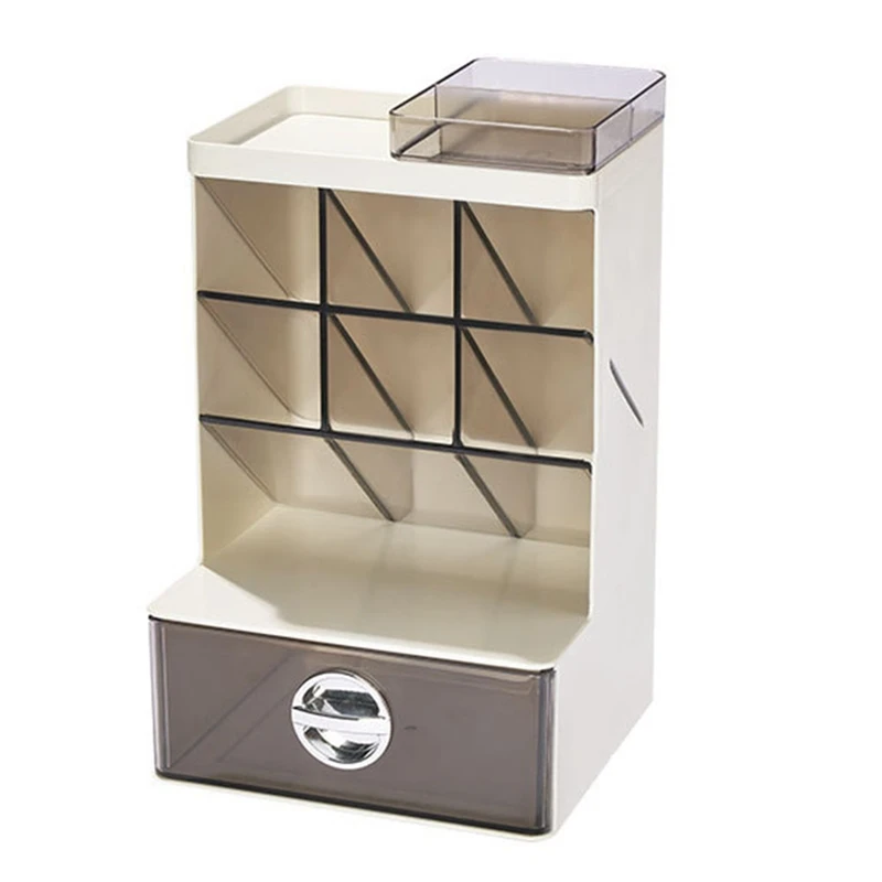 

1 Piece Pen Holder Desk Organizer Pencil Organizer With Drawer For Desk Office Organization, For Brush Organizer Office School