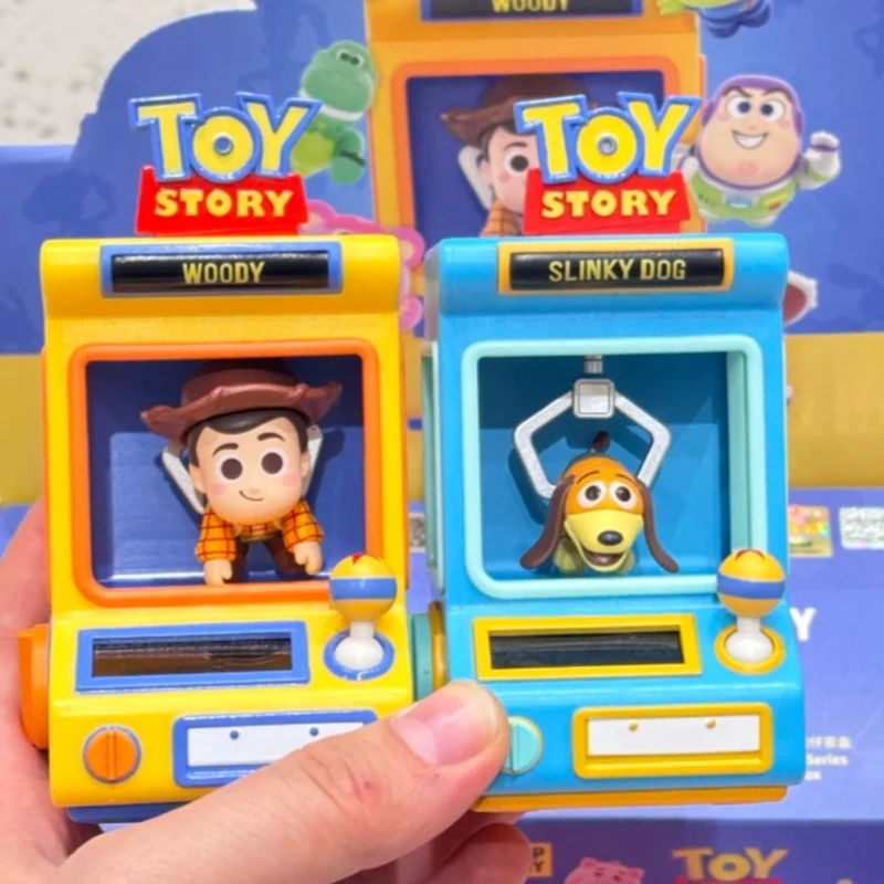 

Original Disney Toy Story Claw Machine Series Articulated Figures Blind Box Kawaii Anime Desktop Ornament Mystery Box Boys Toy