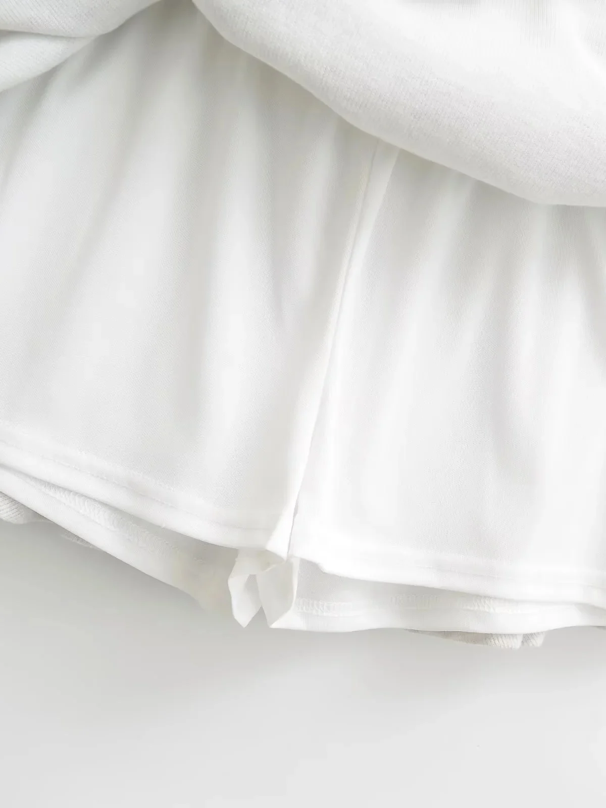 Sweet And Spicy High Waist Dstring Pleated  Skirt Women's Elastic Waist Anti-Light A-Line ort Skirt Spor Sle