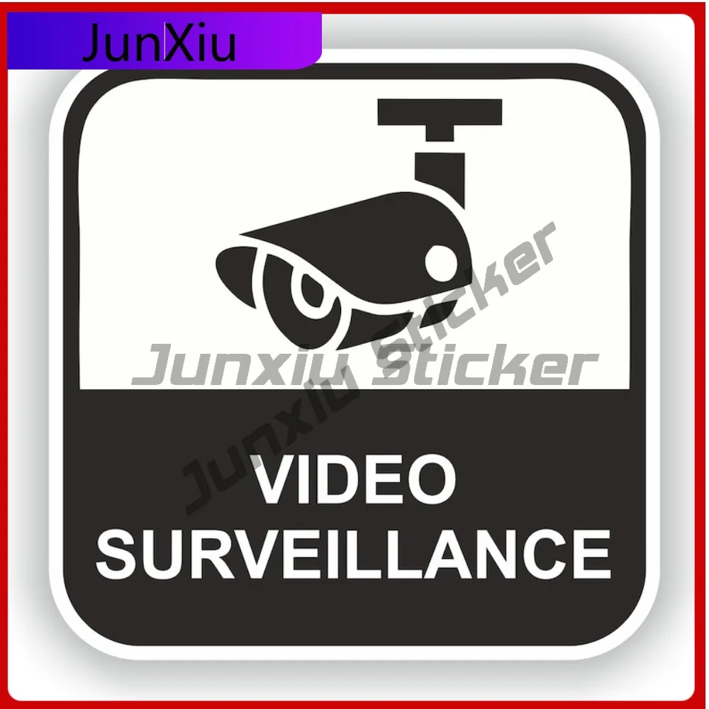 

Video Surveillance Emblem Pvc Stickers Scratch Cover Vinyl Decals Suv Sun Car Window Decoration Funny Rv Stickers Scratch Cover