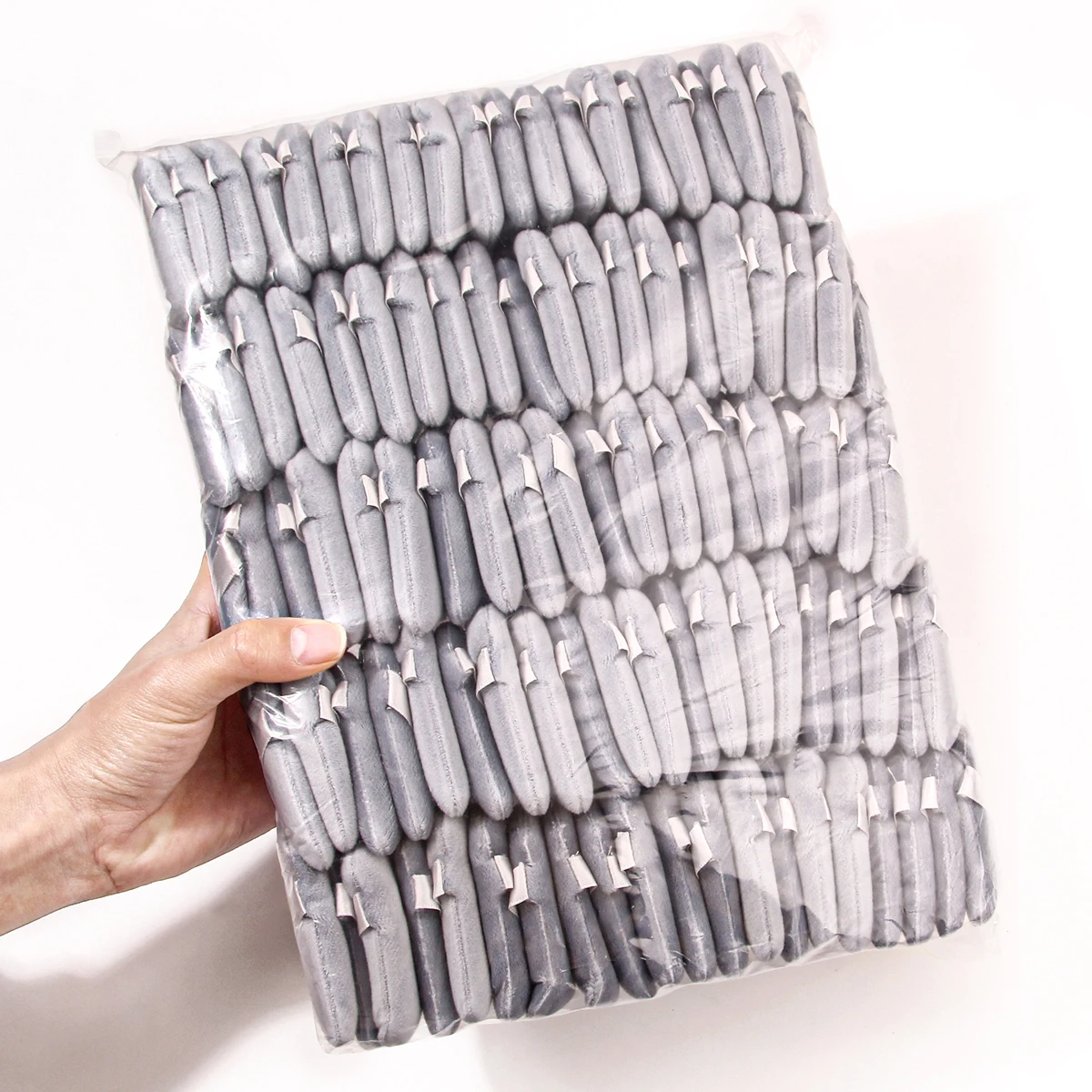 Puff triangular de 100 piezas para maquillaje, polvos sueltos líquidos, cosméticos, suaves, de felpa, herramienta de maquillaje
