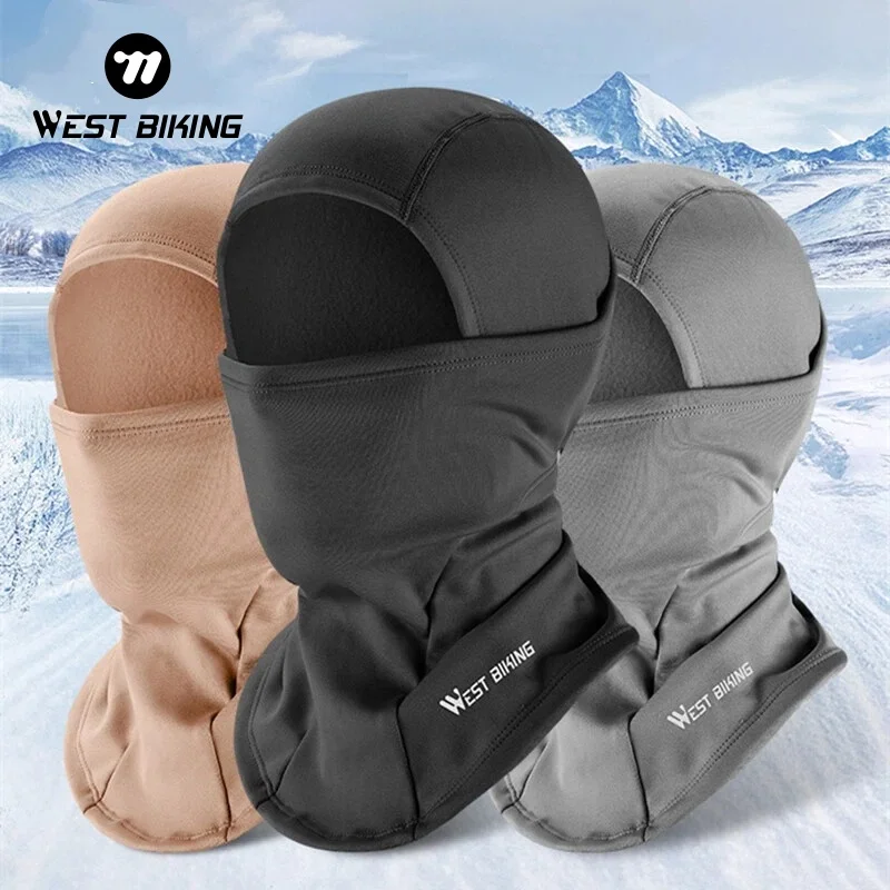 

WEST BIKING Windproof Cycling Mask Fleece Thermal Motorcycle Face Balaclava Outdoor Sports Hiking Scarf Ski Motorcycle Headwear