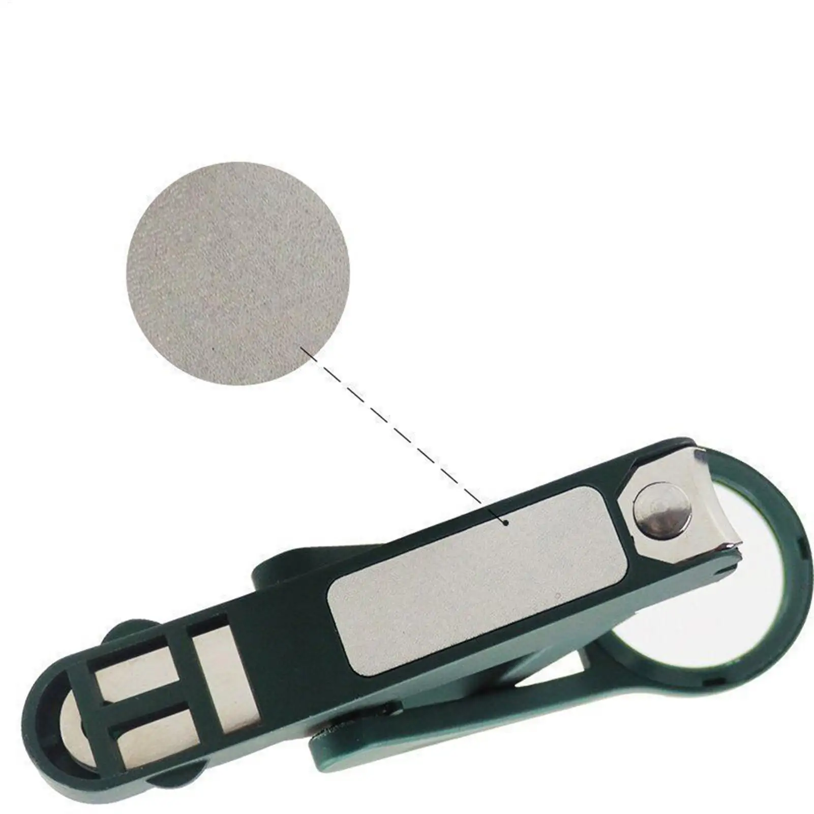 Cortador de unhas para idosos, cortador de unhas anti-respingo de aço inoxidável com lupa aparador de unhas, ferramenta de beleza de unhas