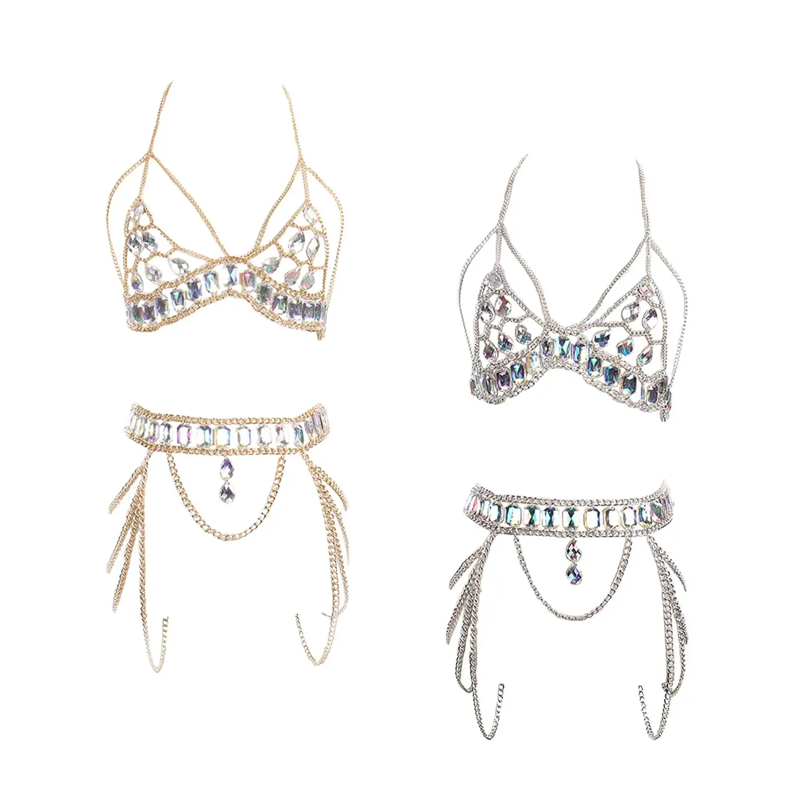 

Женская цепочка для тела, нагрудная цепочка, модные аксессуары для одежды, многослойные украшения