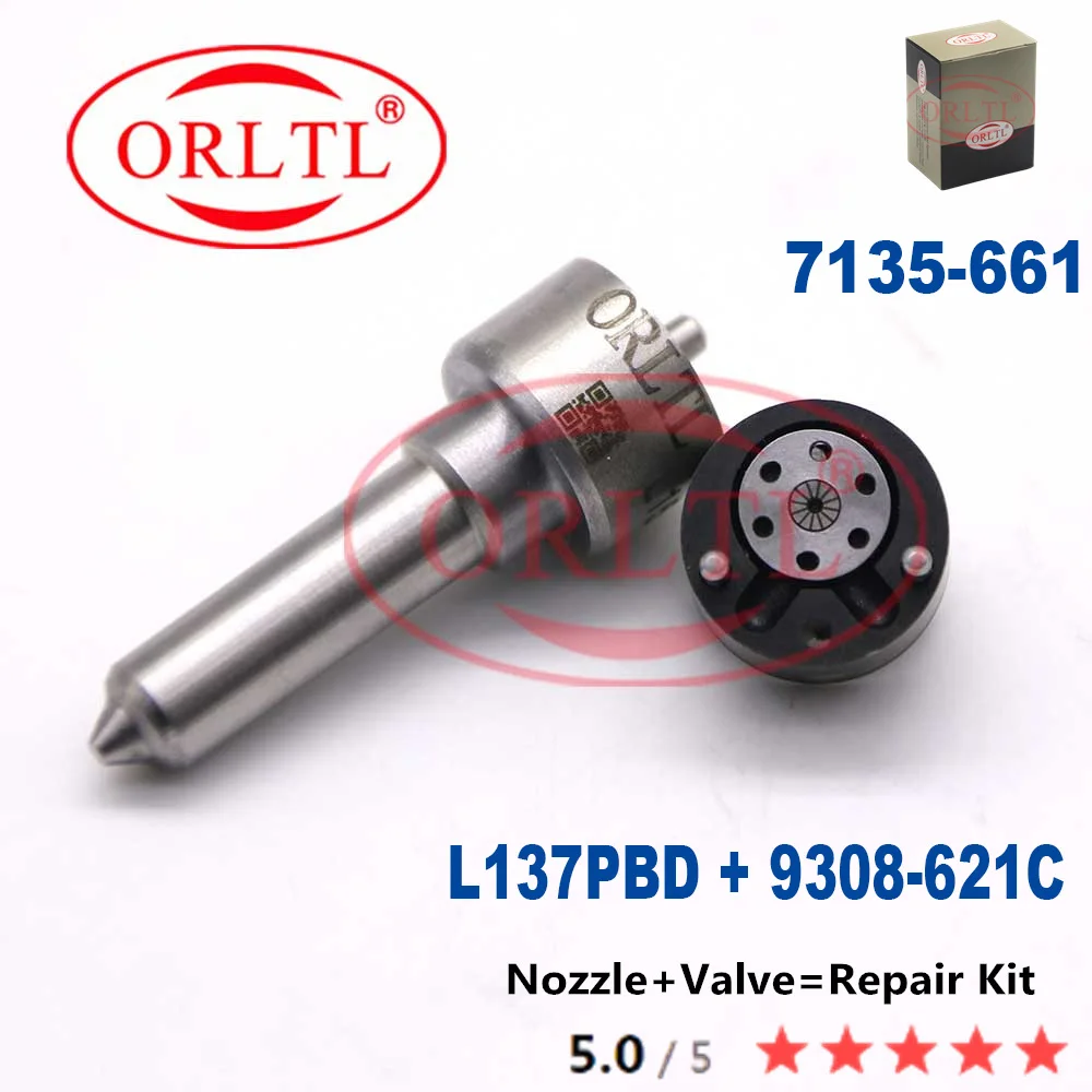 Diesel Injecor Repair Kits Nozzle L137PBD Control Valve 9308-621C for Injection EJBR02901D EJBR03701D EJBR02401Z 7135-661