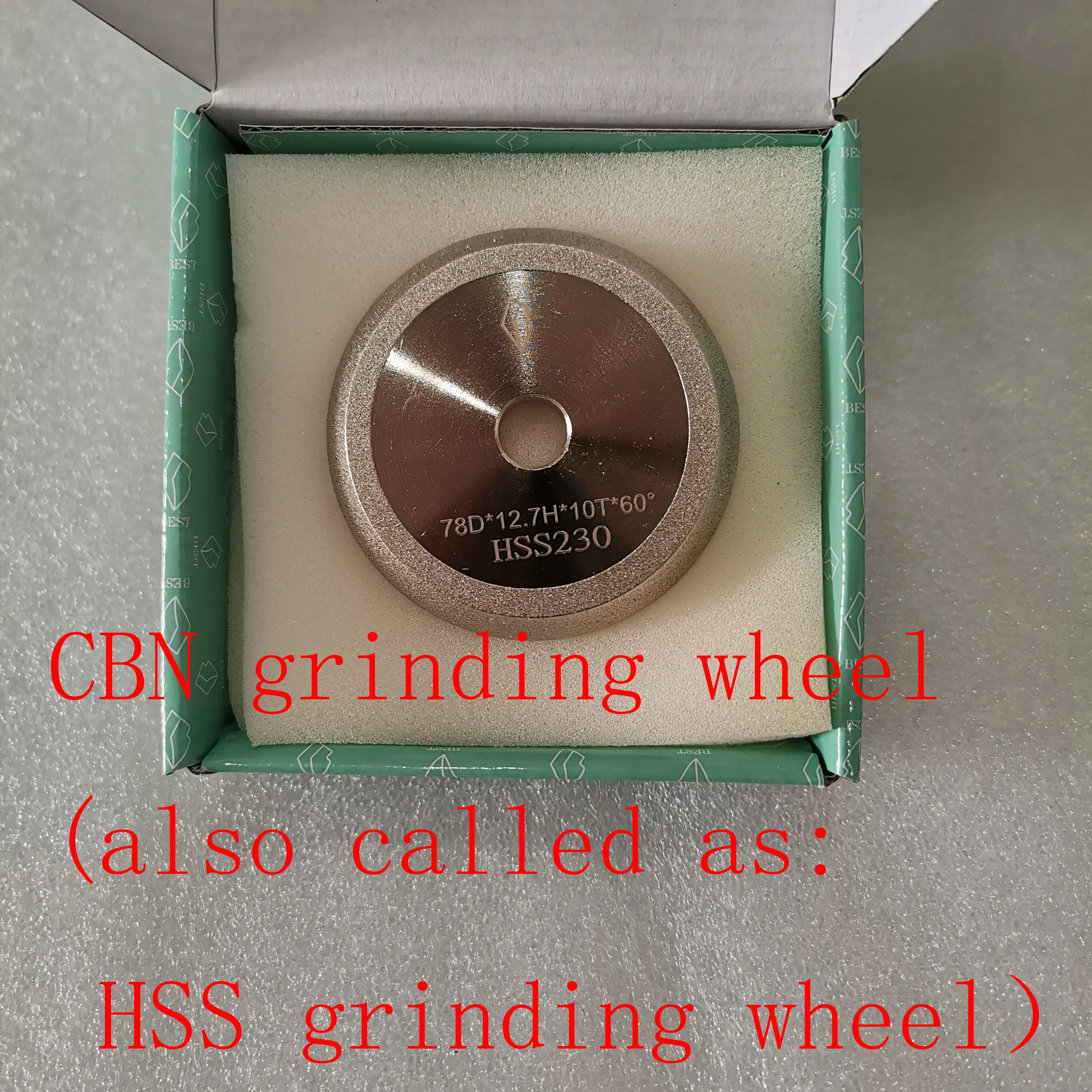 CBN SDC Diamond Grinding Wheel for 13-type Drill Sharpening Grinding Machine Drill bit sharpener/grinder  60 angle 78*12.7*10 mm