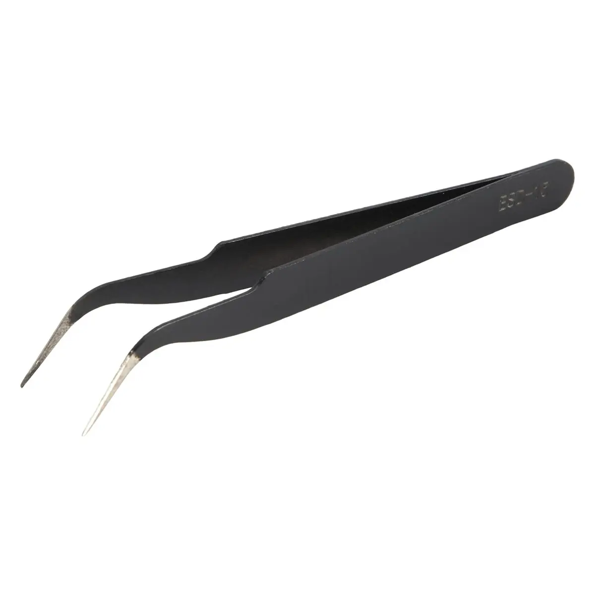 #55V Precision Tweezers Set,Anti-Static Stainless Steel Tweezers 6PCS,Stainless Steel Tweezers,(Black)