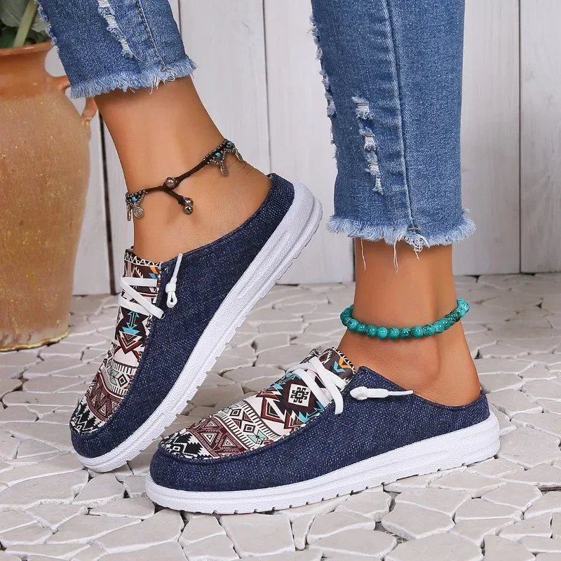 Spring and Autumn Fashion New Women's Round Toe Walking Shoes Color Matching Casual Comfortable Shallow Mouth Thick Sole Sneaker