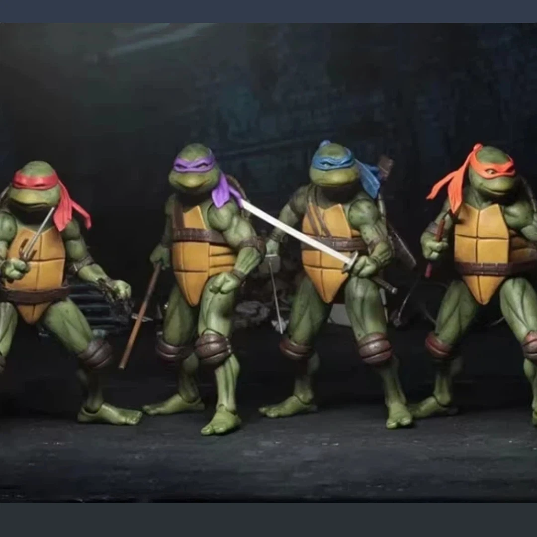 

NECA Teenage Mutant Ninja Turtles TMNT 1990 Movie Limited Edition 7 Inch Articulated Action Figure Collectible Model Ornament