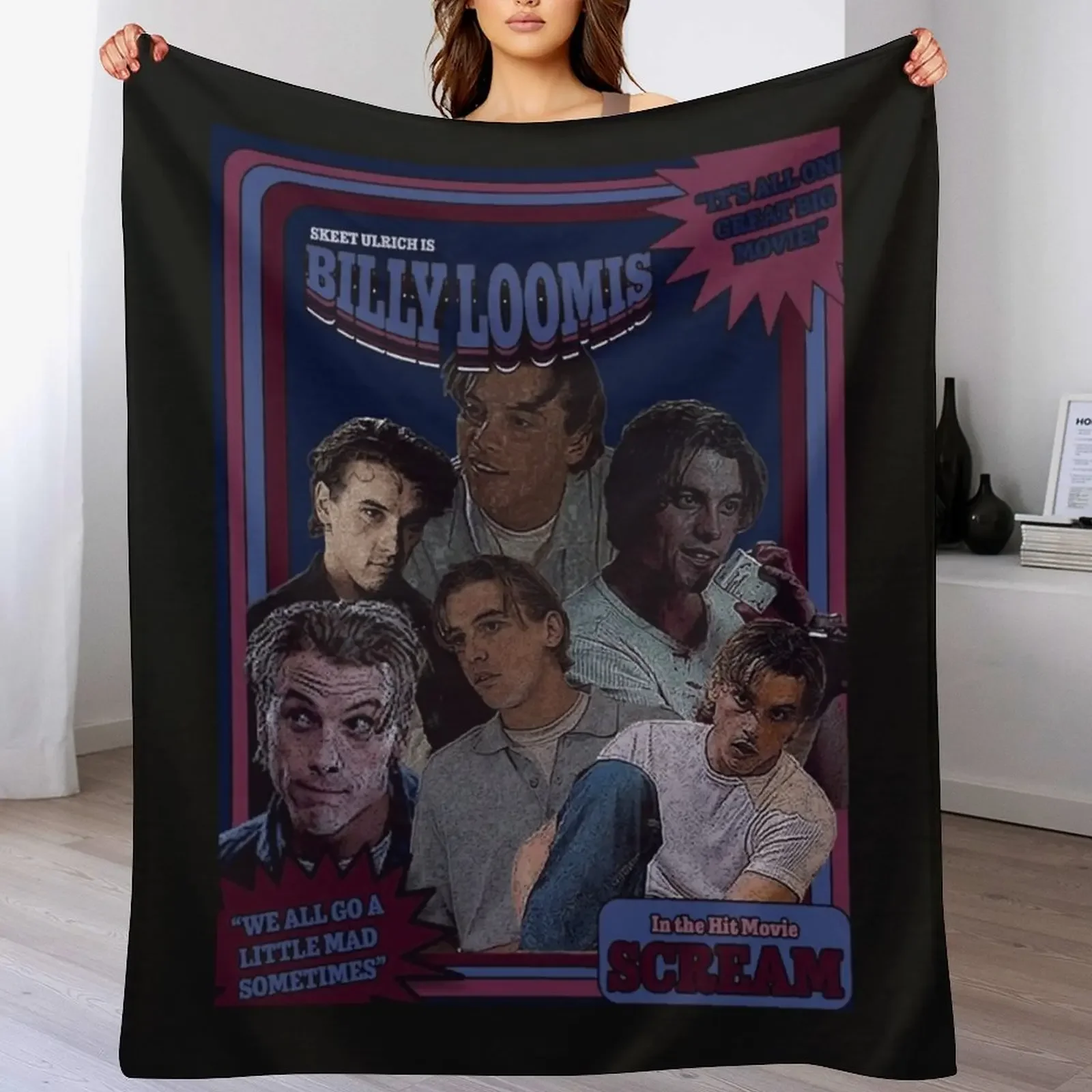 

Billy Loomis Classic Throw Blanket Long Lasting Soft Plush Blanket for Daily Use