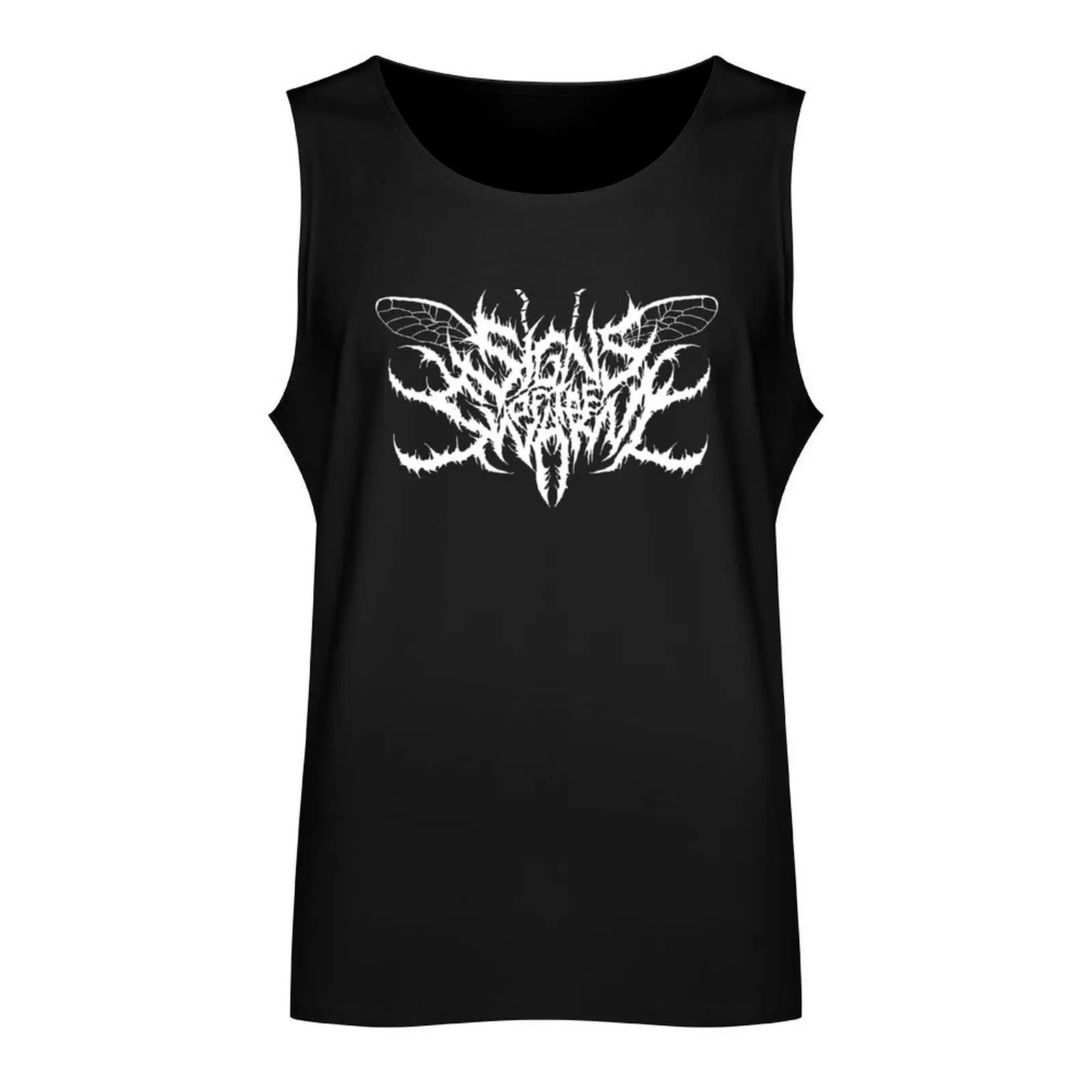 SIGNS OF THE SWARM - BAND - WHITE Tank Top t-shirt for man T-shirt men