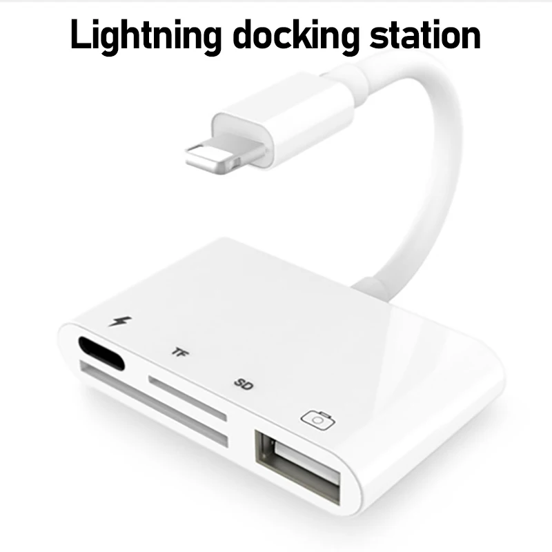 OTG アダプタ HDMI 3 5 ミリメートルジャック SD TF ライトニング USB-C ハブドッキングステーション iPhone モバイル iPad タブレット MacBook ラップトップアクセサリー用