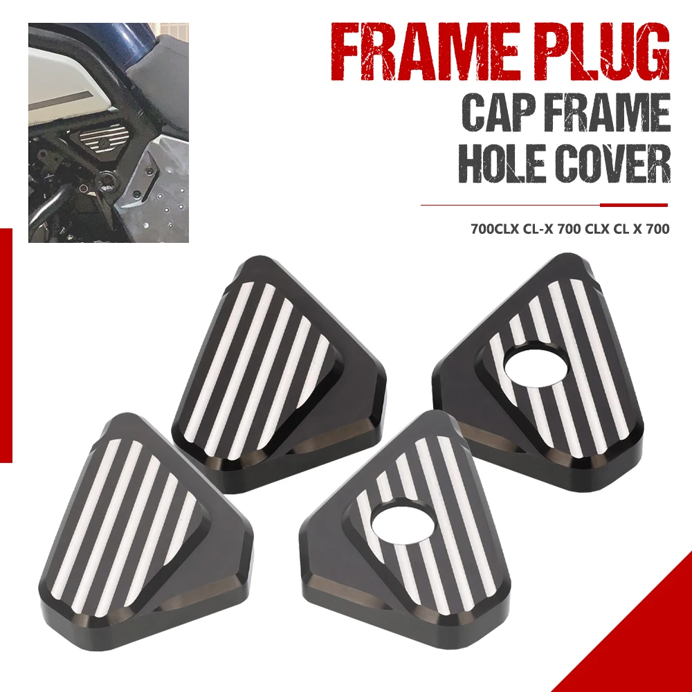 

Motorcycle Accessories Aluminium Frame Hole Cover Decorative Frame Cap FOR CFMOTO 700CLX CL-X 700 CLX700 2020 2021 2022 2023