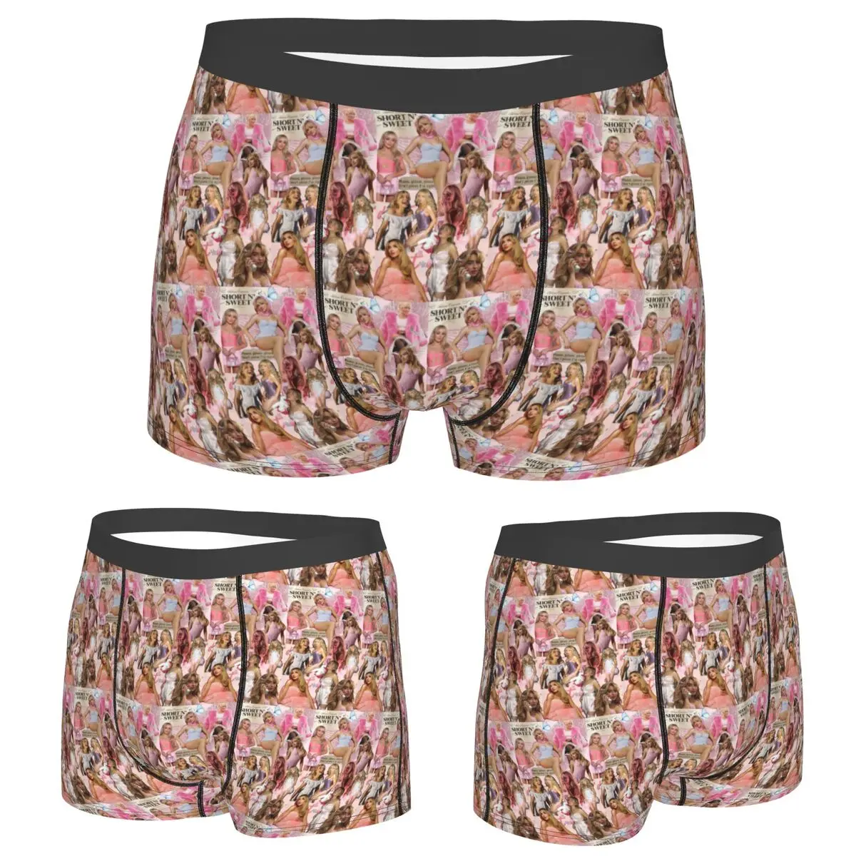 

Boxer Underpants Shorts Sabrina Carpenter Panties Men's Soft Underwear for Homme Man Boyfriend Gift