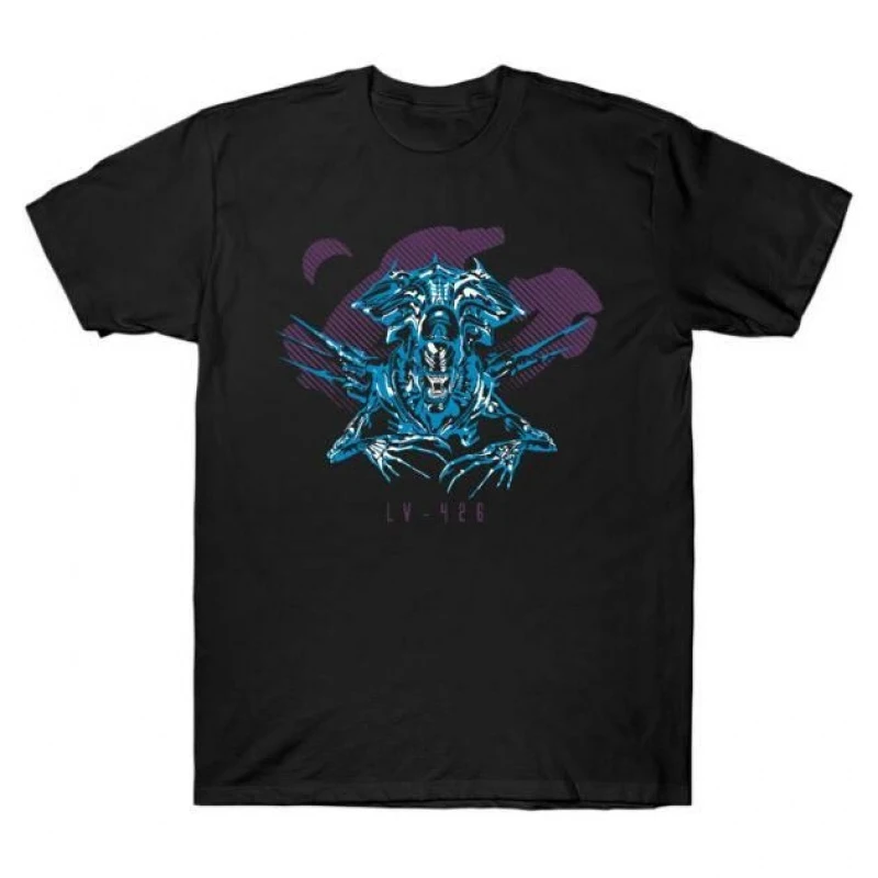 0412 Retro Sci-Fi Alien Gift T-Shirt Weyland LV-426 Horror movie Xenomorph printed Graphic clothes All size tops