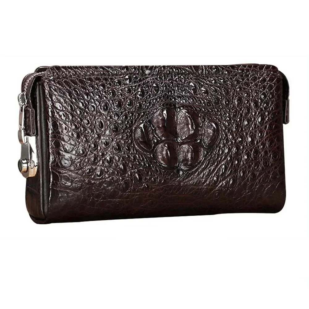 

likani new crocodile handbags male Combination lock large capacity Hand caught bag long zipper male wallet men clutch bag