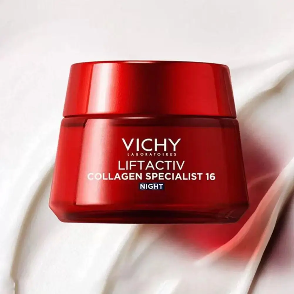 

50 мл Vichy Коллагеновый крем для лица Fades Fine Lines SPF50 Дневный антивозрастной долговечный увлажняющий ночной крем Корея Уход за кожей
