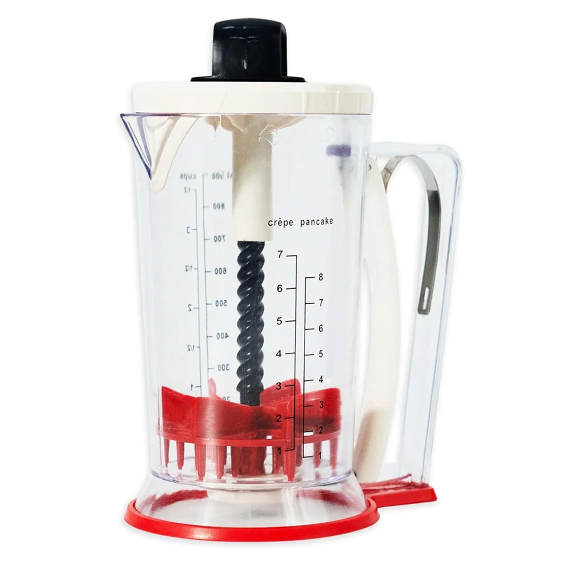 

Batter Mixer and Dispenser -Pancake Batter Dispenser - Pancake Dispenser - Batter Dispenser with Squeeze Handle - 900Ml