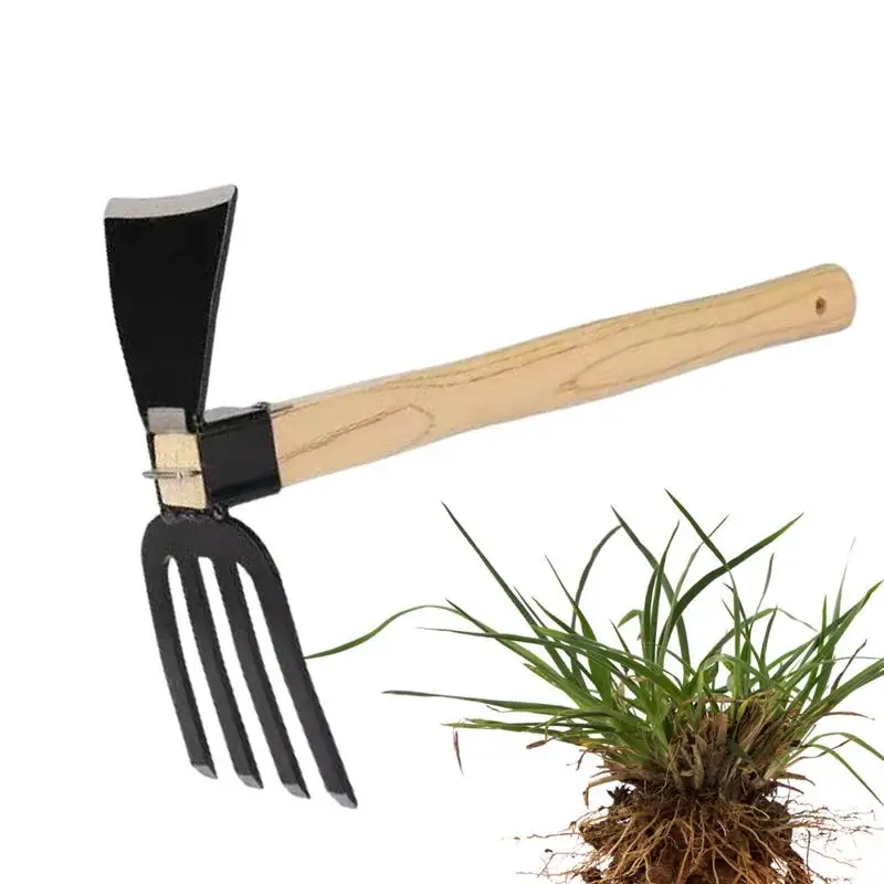 

Dual Use Small Hoe Loose Soil Weder Sharp Garden Hand Rake Tool Gardening Weding Rake Farm Garden Lawn Rake hoe accessories