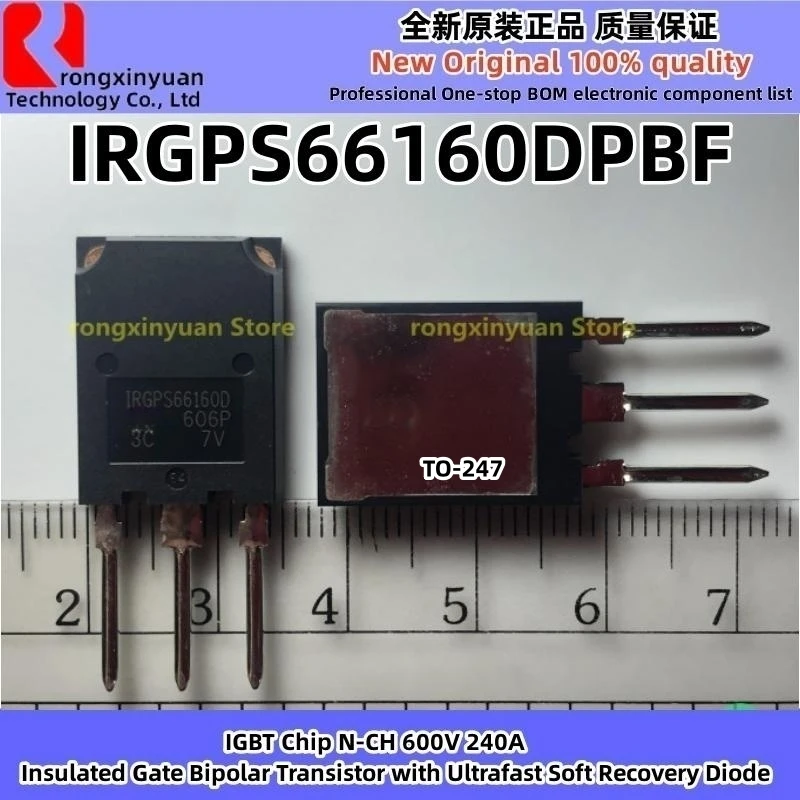 

1-5Pcs IRGPS66160DPBF IRGPS66160D TO-247 GPS66160D Insulated Gate Bipolar Transistor with Ultrafast Soft Recovery Diode 100% New