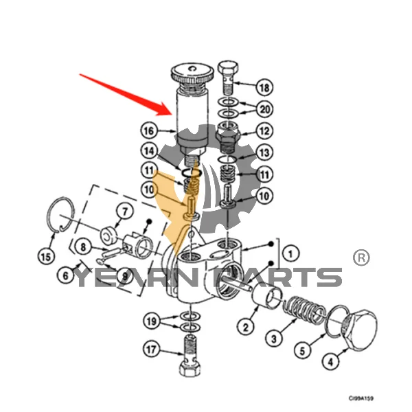 Fuel Pump VI8943131790 for Kobelco Excavator MD140C SK100 SK100-3 SK100L SK120-3 SK120-5 SK120LC-3 SK120LC-5