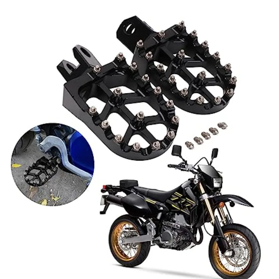 

Dirt Bike Foot Pegs CNC Footpegs Footrest Foot Pedals Rests for DRZ400 2000-2004 DRZ400E 2000-2007 DRZ400S 2000-2024 DRZ400SM 2