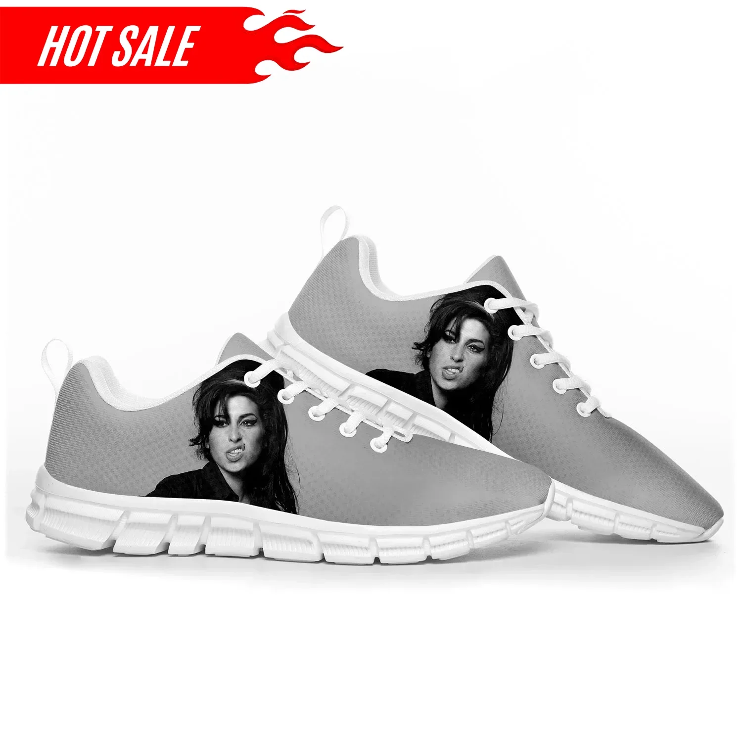 

Hot Amy Winehouse Singer Fashion Sports Shoes Mens Womens Teenager Sneakers Casual Custom High Quality Couple Shoes