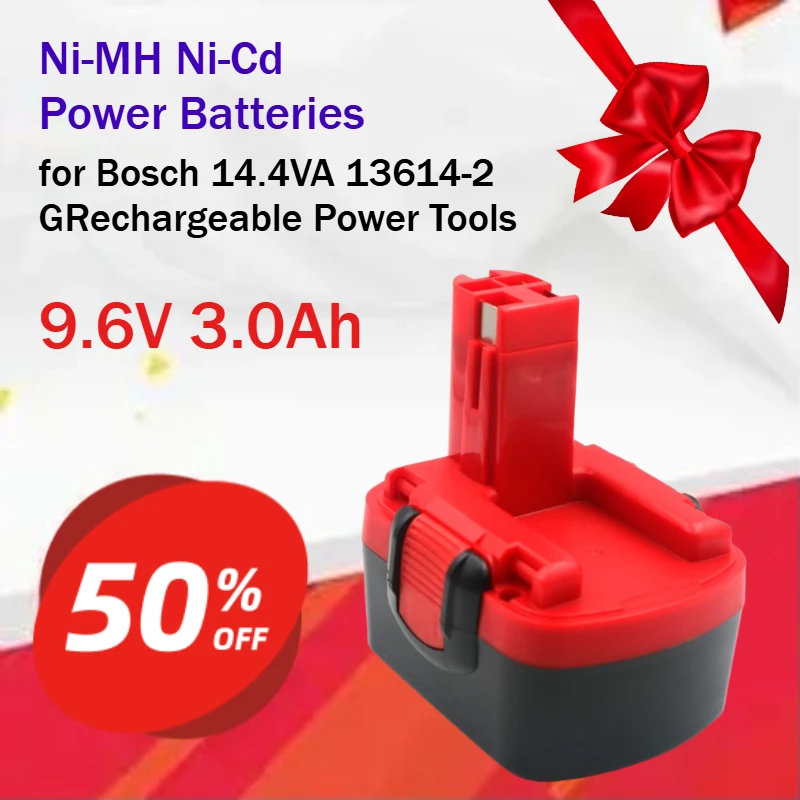 14.4V 3.0Ah Ni-MH Ni-Cd Power Batteries for Bosch 14.4VA 13614-2 GRechargeable Power Tools  Grade A Full-capacity Cells