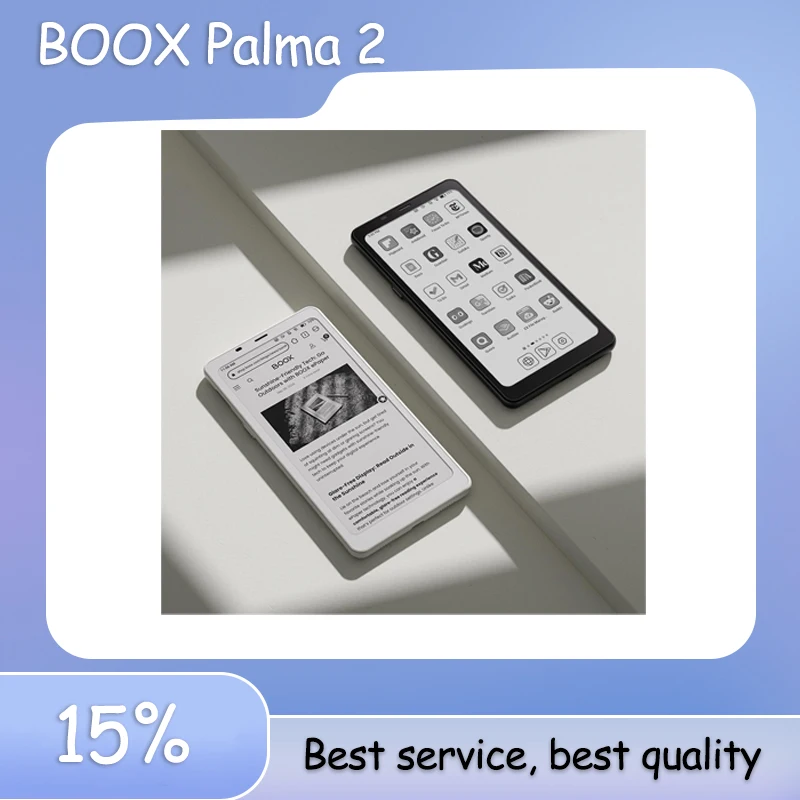 BOOX Palma 2 قارئ الكتب الإلكترونية المحمول للتعرف على بصمات الأصابع، زر ذكي، ميكروفونات مزدوجة، كتاب إلكتروني، تجربة قراءة محسنة #1
