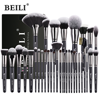 BEILI Professional Premium Makeup Brushes 12/15/22/30/35pcs Foundation Loose Powder Eye Blending Makeup Brush Set Low Price