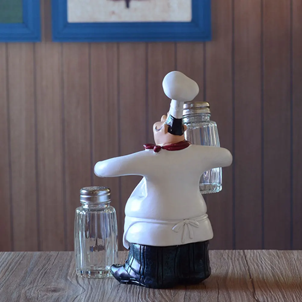 

Salt Pepper Chef Ornaments Christmas Decoration Figurine Home Decorate Dining Room Table