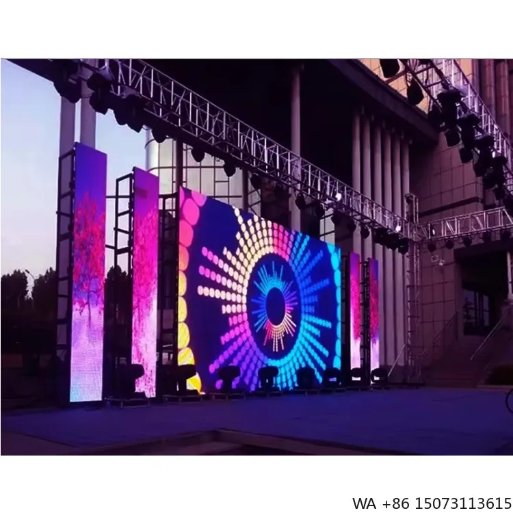 Layar Video LED Sewa Outdoor P3.91/P4.8 - Layar Iklan Film Full-Color 500x500mm