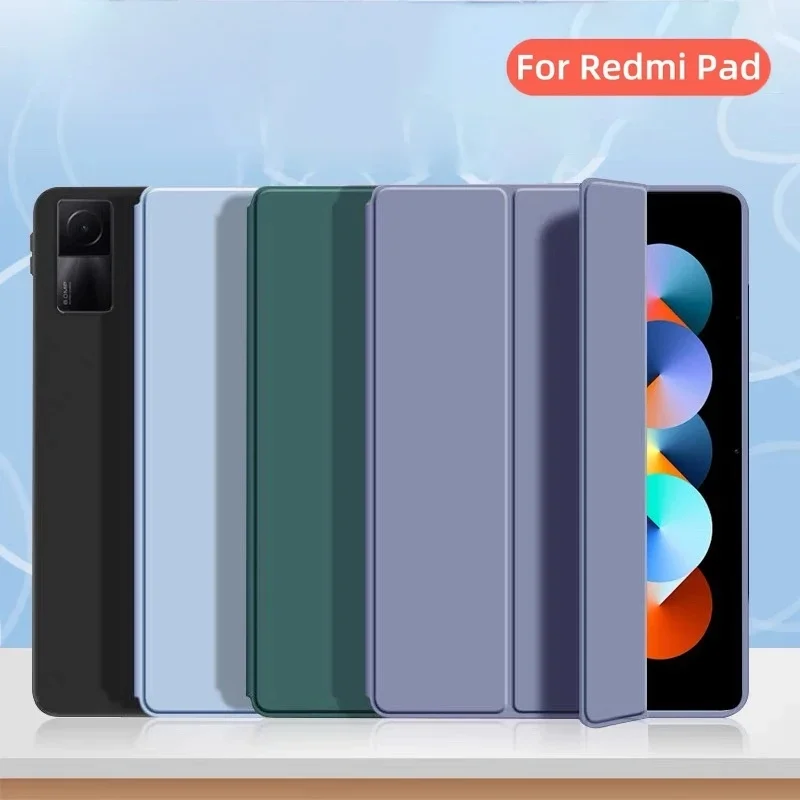 

Для Xiaomi Redmi Pad SE 2023 11-дюймовый магнитный тройной чехол из искусственной кожи с мягкой подставкой для планшета Funda для Redmi Pad SE 11 дюймов, чехол Coque