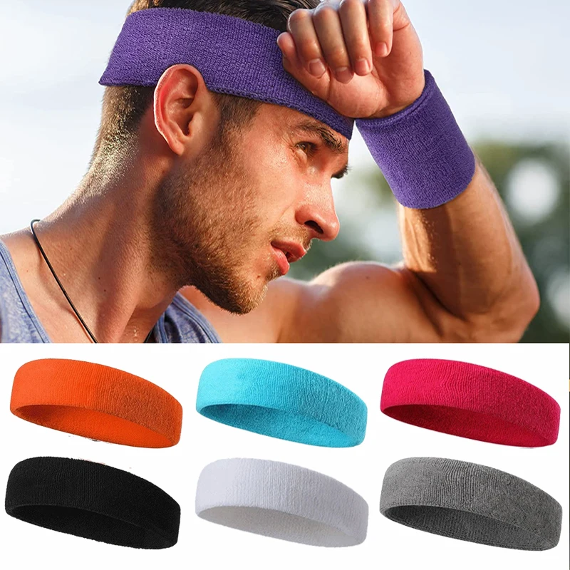 Sports Hair Band Men\'s Anti-perspiration and Sweat-absorbing Hair Band Running Headband Basketball Fitness Yoga Hair Band Women