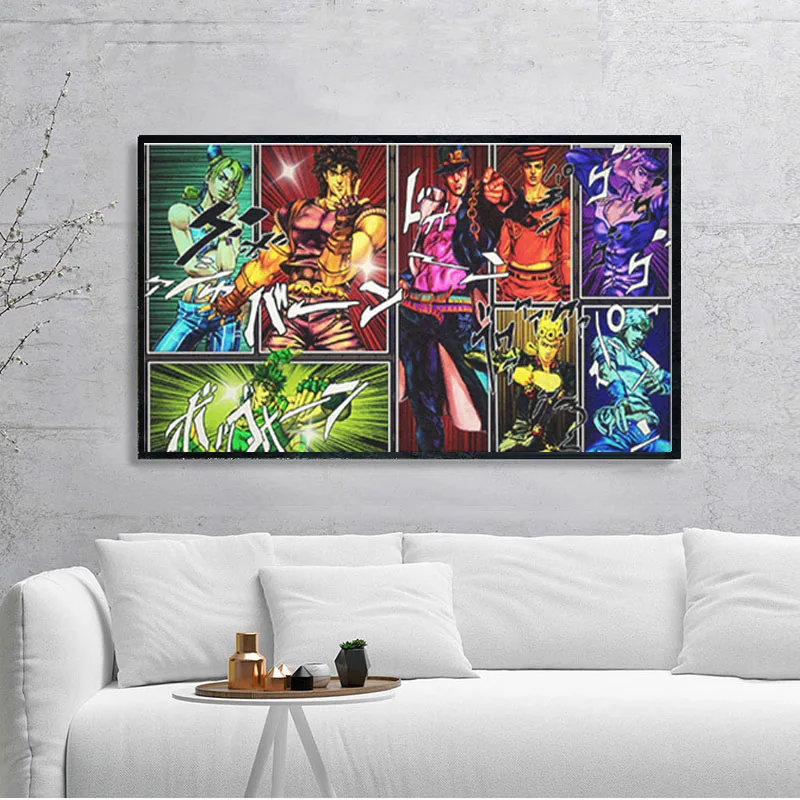 New Anime DIY Diamond Painting JoJo S Bizarre Adventure Embroidery Picture Full Square Cross Stitch Kit Mosaic Wall Stick