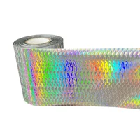 Lámina de 120M/5M/2M de longitud para señuelo, pesca de carpa, cebo falso, señuelos duros DIY, estampado en caliente, holograma, película holográfica de láminas para peces