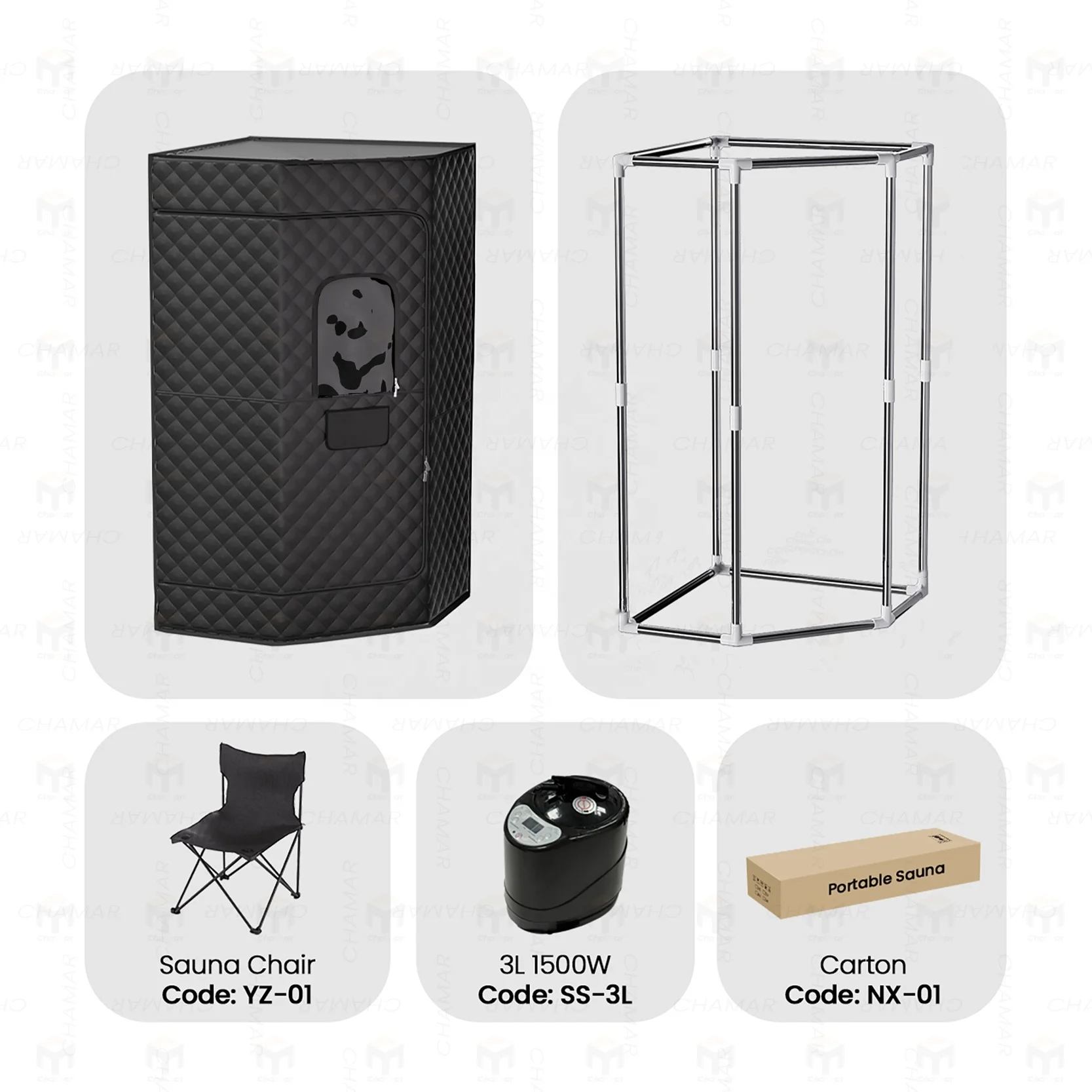 

Отдельно стоящая сауна, комната для отдыха, влажная портативная всплывающая палатка для сауны, 1-местная Steamsaunaforsale