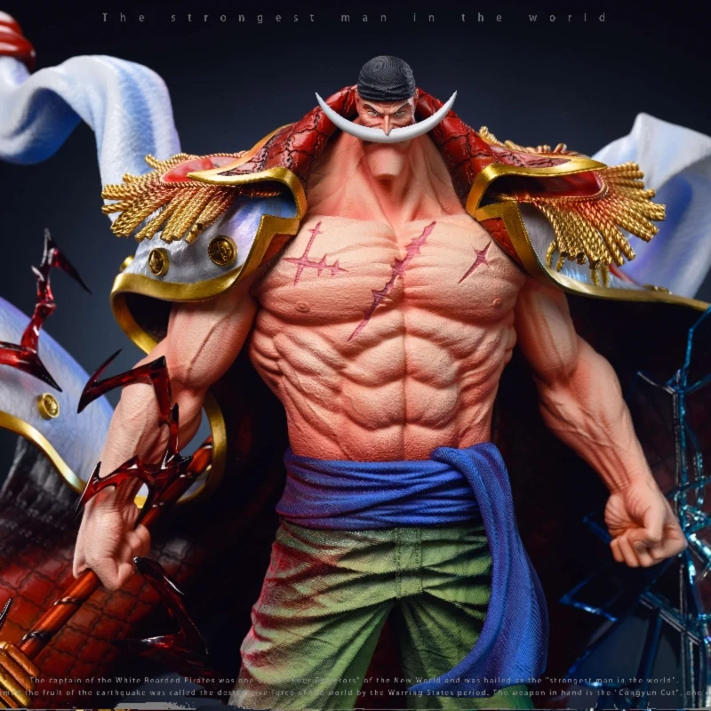 45Cm Lx Studio Resin Gk One Piece Edward Newgate Anime Action Figure Collectible Statue Ornament Model Garage Kit Toys Gift