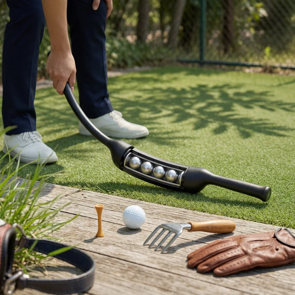 Golf-Schwungtrainer mit Flexiblem Design, Golf-Haltungstrainer, Haltungskorrektur mit Stabiler Struktur, Schwung-Übungsstab für Anfänger