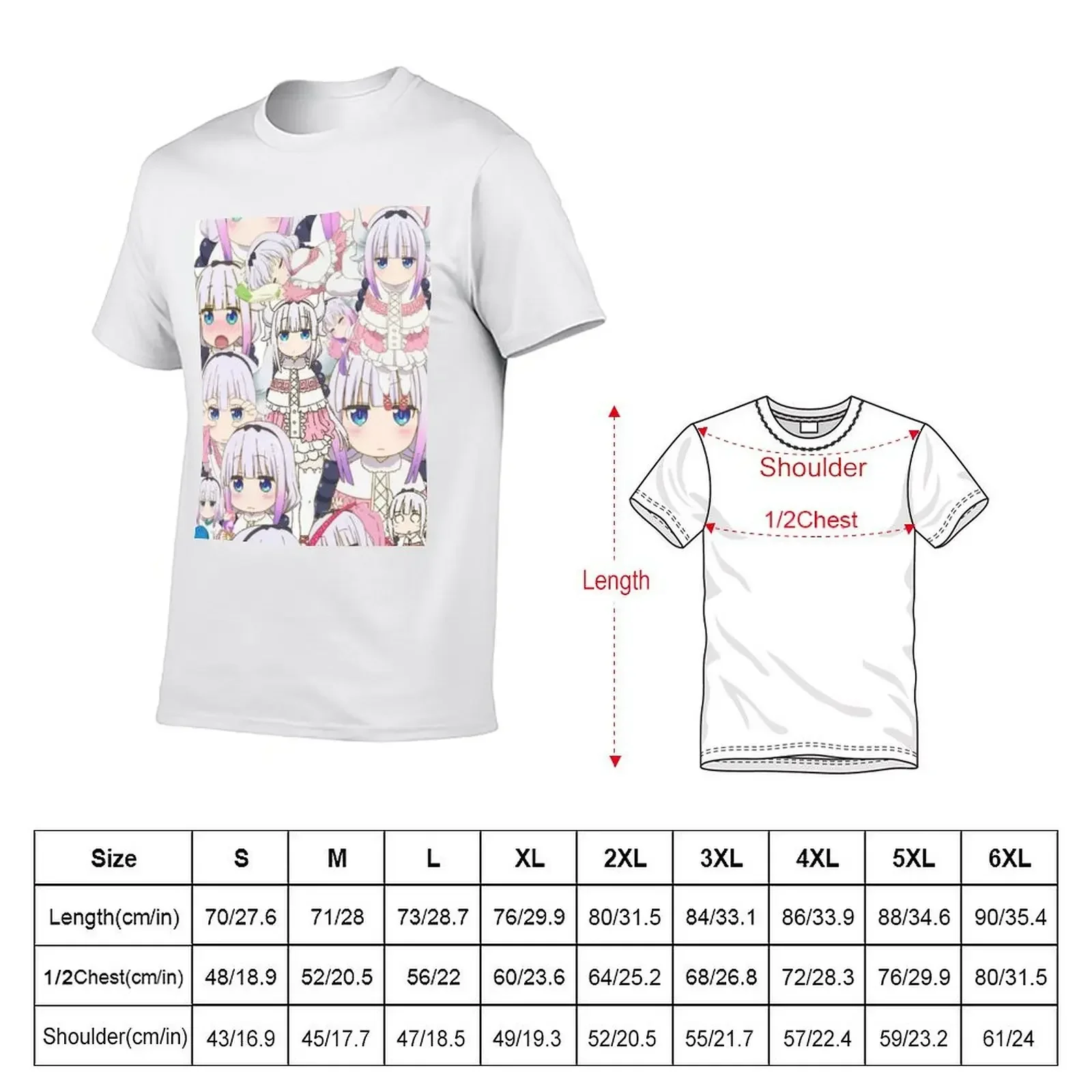 Kanna Miss Kobayashi's Dragon Maid T-Shirt cute tops plus size clothes mens graphic t-shirts pack