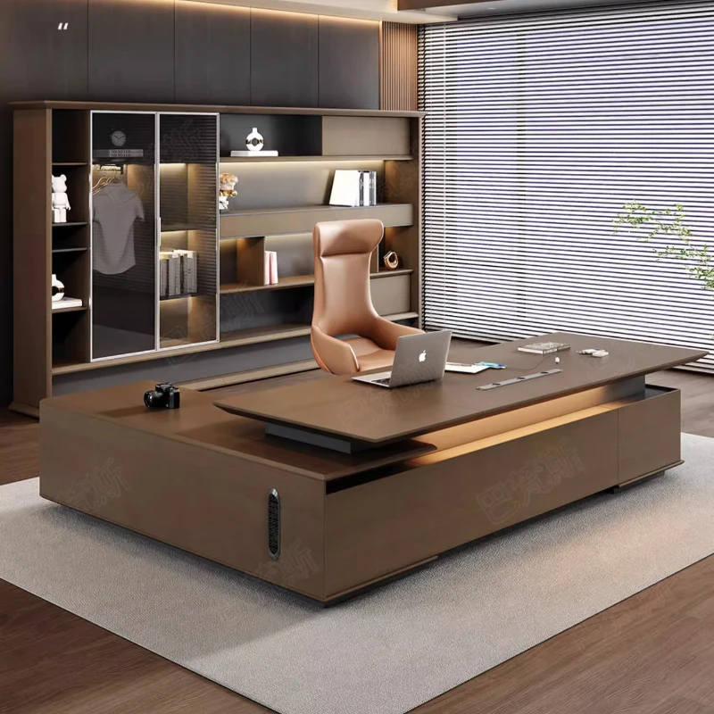 

Modern Desktop Executive Desk Designer L Shape Standing Computer Table Office Desks Work Luxury Mesas De Escritorio Home Office