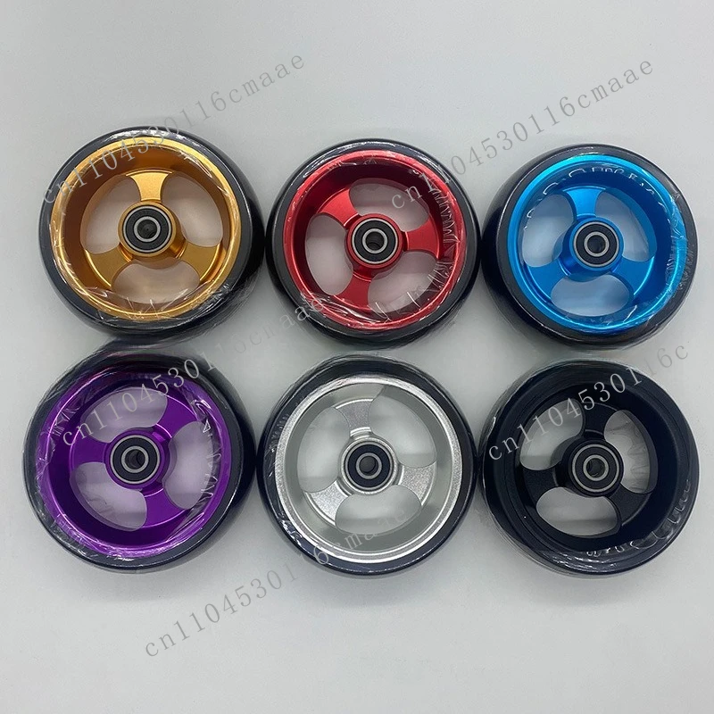 Universal 4-inch 5-inch Front Wheel Casters, High-speed Wear-resistant Wheelchair Accessories, Outer Tire Wear-resistant