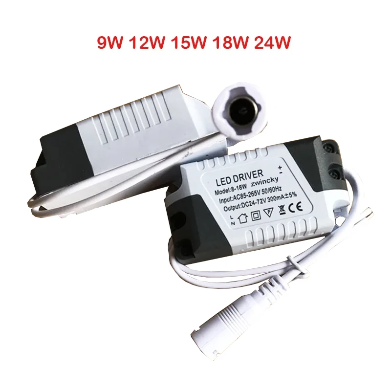 LED Driver 8-18W/ 8-24W Lighting Transformer Power Supply Adapter For Led Lamps Strip AC 185-265V Panel Lamp Driver