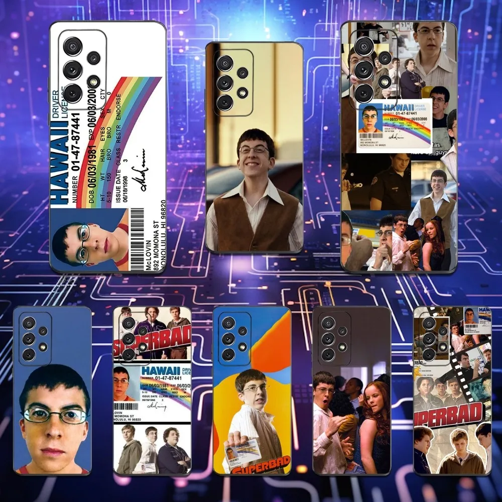 

M-Mclovin Movie S-Superbad Phone Case For Samsung S25,S24,S23,S22,S21,S20,S10,Ultra,Plus,Lite,FE,Soft Silicone Black Cover